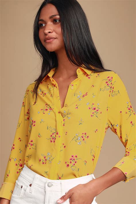 Women's Yellow Designer Tops 